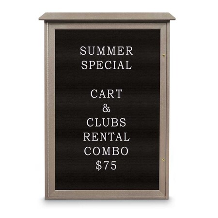 United Visual Products Indoor Enclosed Combo Board, 72"x36", White Frame/Black & Blue Spruce UVCB7236W-BLACK-BLSPRU